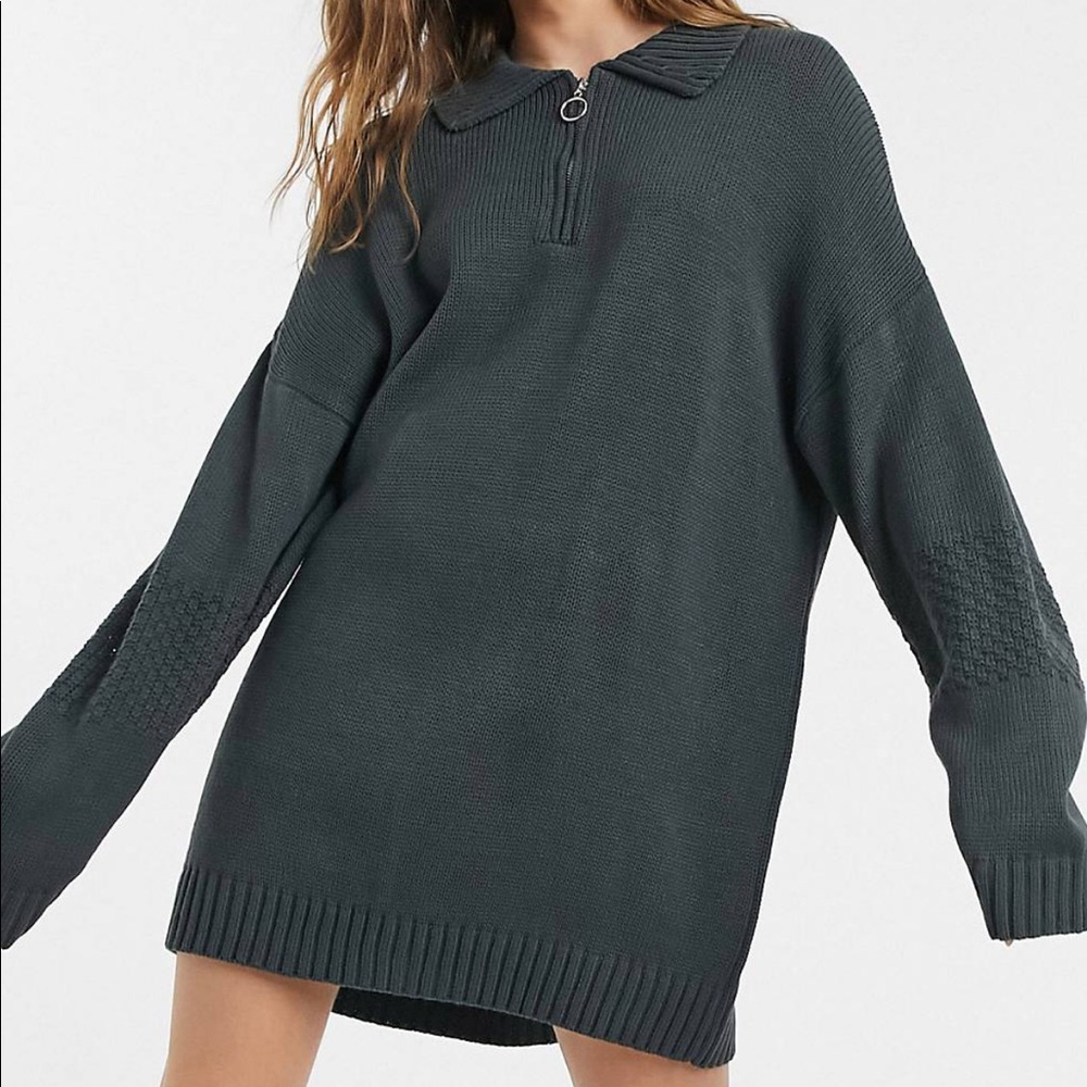ASOS collared sweater dress